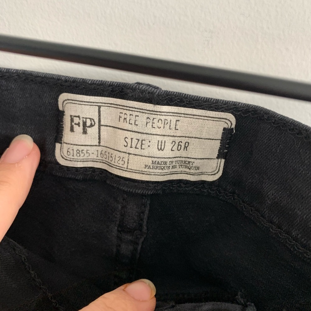 free people high waisted olive camo skinny jean 26 - Picture 7 of 9